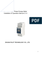 SPM91 DIN Rail Single Phase Energy Meter Installation & Operation Manual V1.0