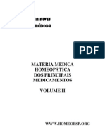 Matéria Médica Dos Principais Medicamentos Homeopáticos Ii