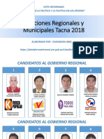 Elecciones Regionales y Municipales Tacna 2018