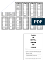 Plano de Leitura Bíblica em 1 Ano Pelo Novo Testamento