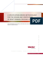 A Specification-Driven Methodology For The Design and Verification of Reset Domain Crossing Logic