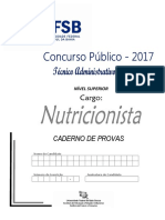 Prova Concurso para Nutricionista