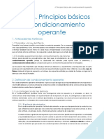 Aprendizaje Tema 4. Principios Básicos Del Condicionamiento Operante