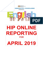 HIP Online Reporting Template April 2019 SK