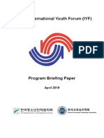 Briefing Paper P The 30th IYF Program Revised