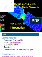 Introduction To Finite Element Analysis