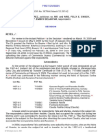 Petitioner Vs Vs Respondents: First Division