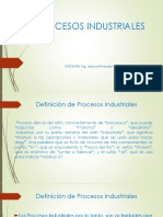 Procesos Industriales y Clasificacion