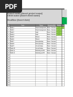 Project Name: (Insert Project Name) Client Name: (Insert Client Name) Deadline: (Insert Date)