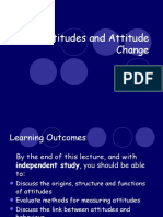 Attitudes and Attitude Change