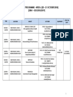 Timetable For Offshore Programme - Week 6 (20 - 21 October 2018) (SEM I - SESI 2018/2019)