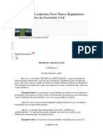 Estatuto Social Conforme Novo Marco Regulatório Das Organizações Da Sociedade Civil