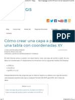 Cómo Crear Una Capa A Partir de Una Tabla Con Coordenadas XY