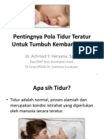 Pentingnya Pola Tidur Teratur