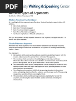 Different Types of Arguments