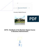 Ects Handbook BWL Ba en