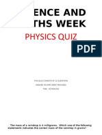 Physics Quiz