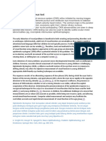 Optokinetic Nystagmus Test