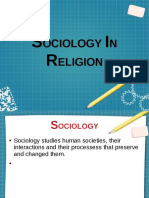 Ociology N Eligion