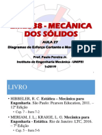 Estática - Diagramas de Esforço Cortante e Momento Fletor