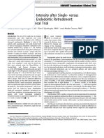 Postoperative Pain Intensity After Single-Versus 2-Visit Nonsurgical Endodontic Retreatment: A Randomized Clinical Trial