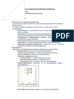 Patrones de Alteración de Las Proteínas Plasmáticas