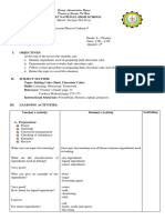 Lesson Plan in TLE Cookery 7