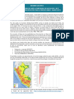 Resumen Ejecutivo - Temporada de Lluvias