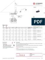 Mounting Plate Sets: Metric Table