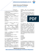 Simulado Concurso Professor Ética No Trabalho Docente