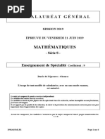 Maths Série S S Spécialité