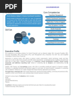 S Pavan Core Competencies: Oracle Business Analyst - Finance Functional Consultant