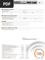 Globalnet Modification Contrat