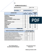 Informe Anual de Notas Yenny