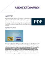 Micro Heat Exchanger: Micro Heat Exchangers, Micro-Scale Heat Exchangers, or Microstructured Heat Exchangers Are