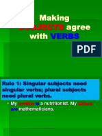 Making Agree With: Subjects