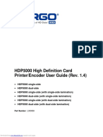 HDP5000 High Definition Card Printer/Encoder User Guide (Rev. 1.4)