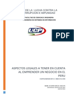 Aspectos Legales A Tener en Cuenta Al Emprender Un Negocio en El Peru