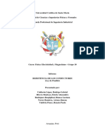 Resistencia de Los Conductores - Informe