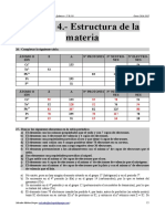 Ejercicios RESUELTOS Del Tema 4 (Estructura de La Materia)