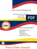 Public Financial Management: DILG Napolcom Center, Quezon City June 19, 2019 1:00 PM To 5PM