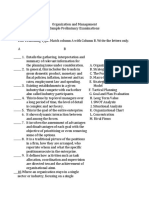 Sample Preliminary Examination