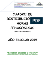 Cuadro de Distribución de Horas Pedagogicas Final