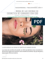 La Nueva Moda de Las Cremas de Cosmética de Cannabis Con CBD PDF