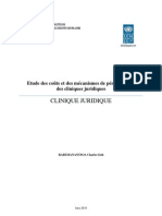 Clinique Juridique: Etude Des Coûts Et Des Mécanismes de Pérennisation Des Cliniques Juridiques