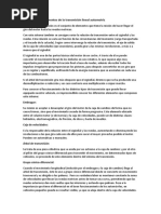 Funciones y Componentes de La Transmisión Lineal Automotriz