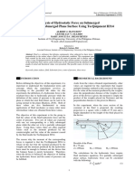 Analysis of Hydrostatic Force On Submerged and Partially Submerged Plane Surface Using Tecquipment H314