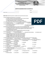 4TH Quarter Examination in Science 8