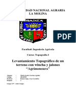 Informe de Levantamiento Topografico