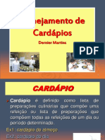 Aula 1 Planejamento de Cardápios